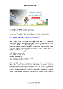 EMC E20-065 latest dumps