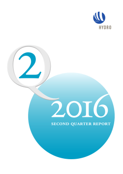 Second quarter report