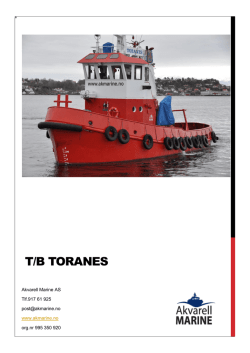 Prospekt på taubåten Toranes PDF