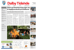 Læs seneste nummer af Dalby Tidende her