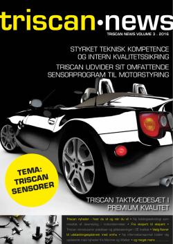 Triscan News Magasin 3/2016