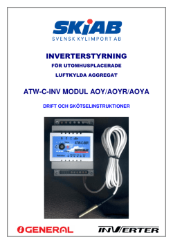 inverterstyrning atw-c-inv modul aoy/aoyr/aoya