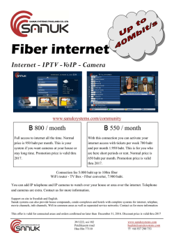 Fiber internet - Hua Hin Service Center