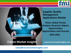 Supplier Quality Management Applications Market