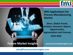 MES Applications For Process Manufacturing Market