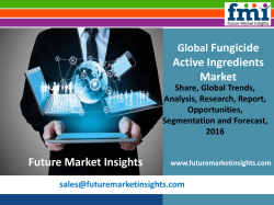 Fungicide Active Ingredients Market