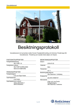 Beskitningsprotokoll - Svensk Fastighetsförmedling