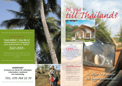 Drömmer du om ett eget hus i Thailand