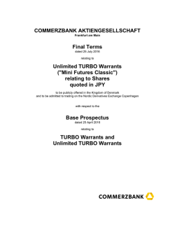 Unlimited TURBO Warrants