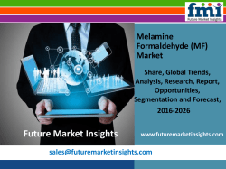 Melamine Formaldehyde (MF) Market