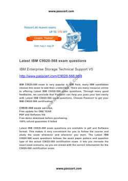 Latest IBM C9020-568 exam questions