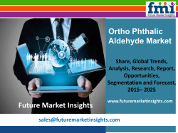 Ortho Phthalic Aldehyde Market Forecast and Segments, 2015-2025