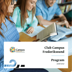 Club Campus Frederikssund Program