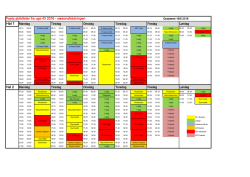 Se skema over faste brugere og ledige tider uge 43 2016