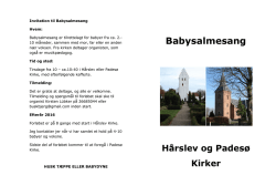 Babysalmesang - Padesø Kirke