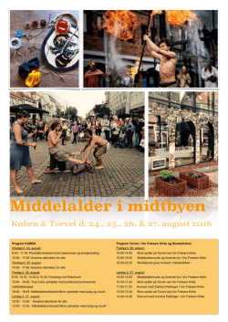 Middelalder i midtbyen - Europæisk Middelalder Festival