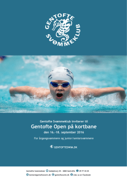 Invitation Gentofte Open efterår 2016