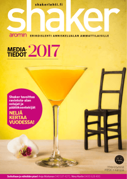 Shaker mediakortti 2017