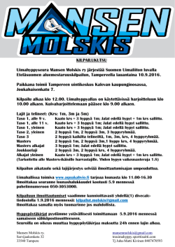 ESAM kutsu - Suomen Uimaliitto