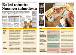 Lataa PDF Kaksi totuutta Suomen taloudesta