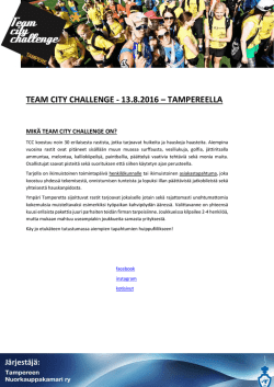 team city challenge - 13.8.2016 – tampereella