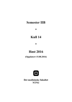 Semesterhåndbok IIB høst 2016