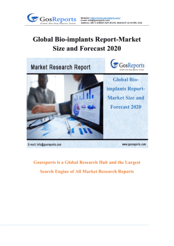 Global Bio-implants Market Research Report 2016