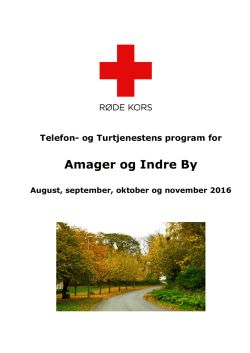 Amager, Indre By (august - november 2016)