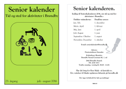 Senior kalender - Brøndby Kommune