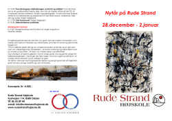 Nytår på Rude Strand 28.december - 2.januar
