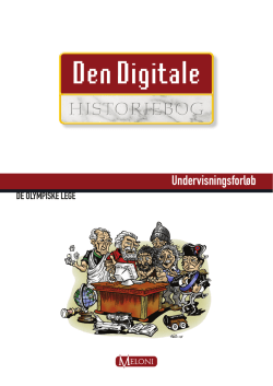 Undervisningsforløb - Den digitale Historiebog