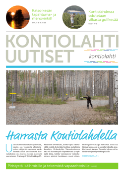 Kontiolahti uutiset 1/2016