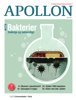 Bakterier - Apollon - Universitetet i Oslo