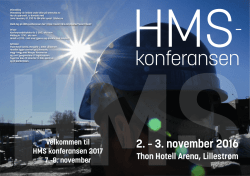 HMS konferansen 2016