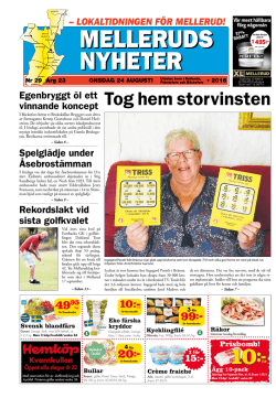 Melleruds Nyheter