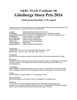 Göteborgs Stora Pris 2016