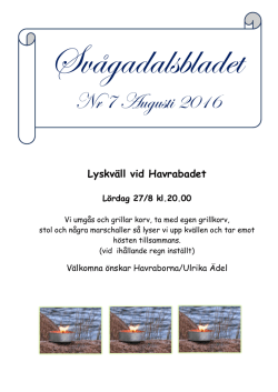 Bladet augusti 2016 - Svågadalens intresseförening