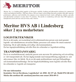 Meritor HVS AB i Lindesberg