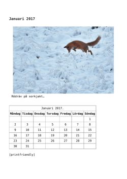 PDF-Calendar 2017 - Wildlifephotographer.se