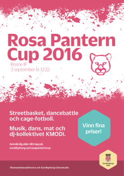 Affisch Rosa pantern cup